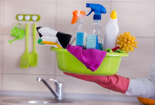 Kitchen area kept fresh with regular cleaning tasks