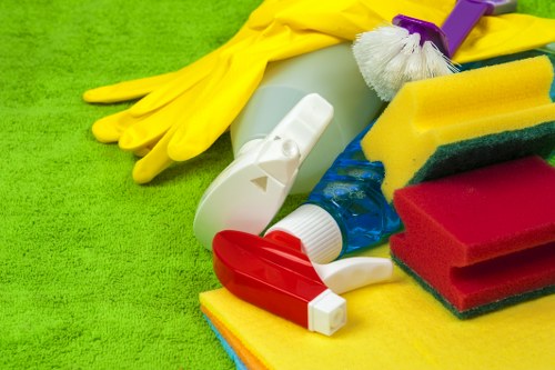 Cleaner performing detailed bathroom turnover cleaning in a rental