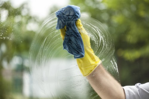 Dust and allergens being removed from a fabric couch