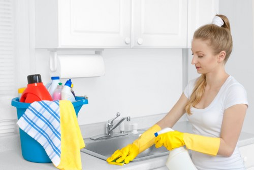 Clean upholstered furniture after professional service