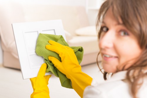 Health-focused office cleaning in a professional office